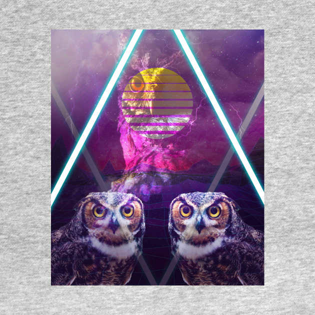 Trippy Owl Rave by Random Galaxy